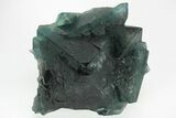 Phenomenal, Blue-Green Octahedral Fluorite Cluster - China #215754-2